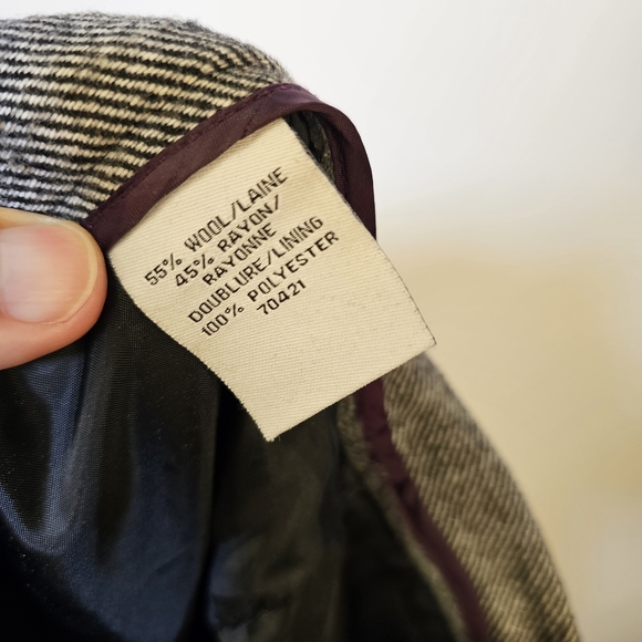 Jessica grey business office formal wide winter lined wool pants size 12 US - Picture 7 of 8